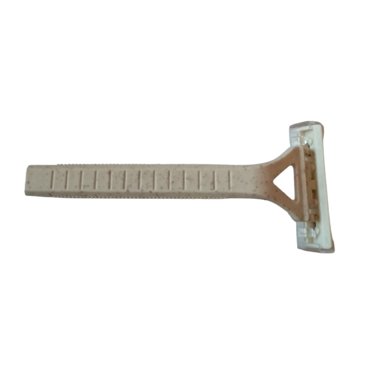 Biodegradable wheat‑fiber razor in bulk for hotel amenities