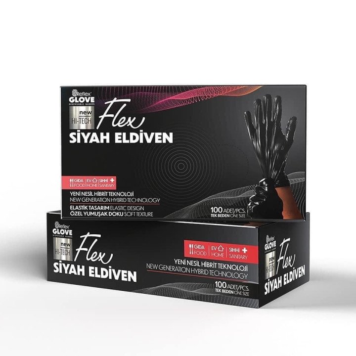 Disposable gloves tpe- vinyl- powder-free- latex free- black