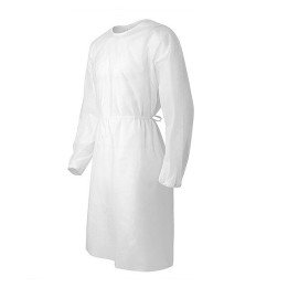 Disposable gowns for sanitary profesionals 55 gr white color