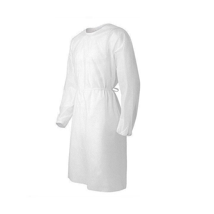Camice professionale monouso 55 gr colore bianco