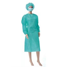 bata desechable visitas respirable 25 gr color turquesa