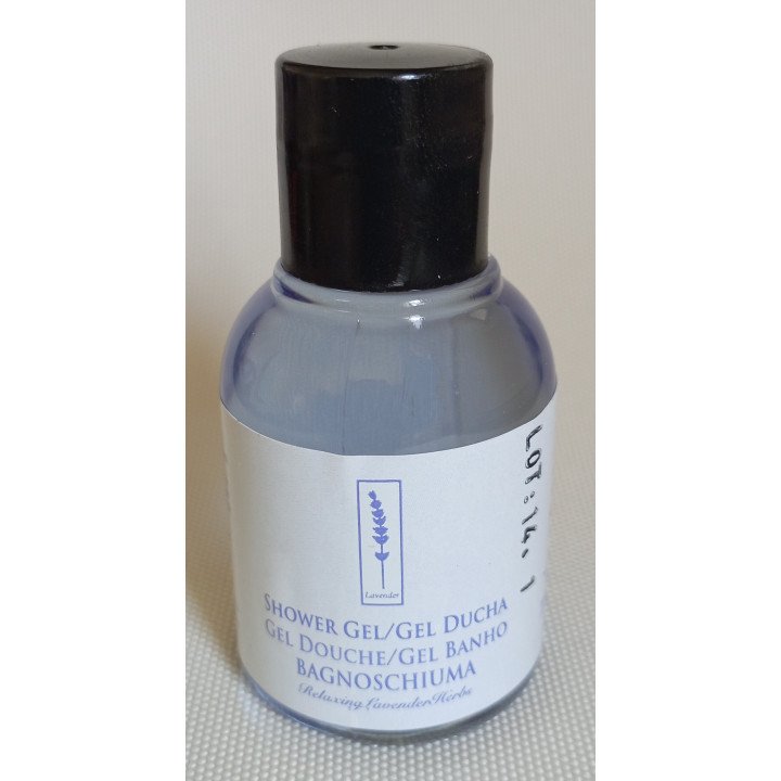Shower and bath gel for hotel amenities