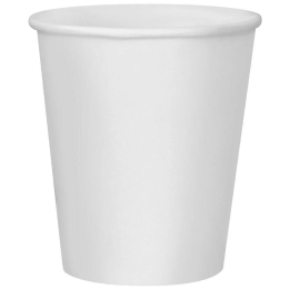 Bicchiere 7oz Carta + PE bianco senza personalizzazione ø70mm