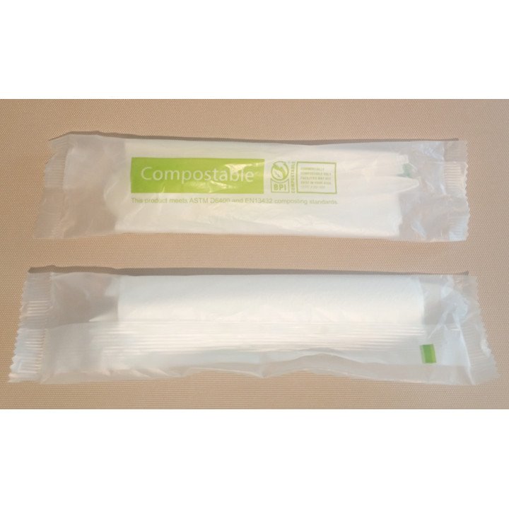 Set Posateria picnic CPLA, completo, biodegradabili e compostabili, amido di mais