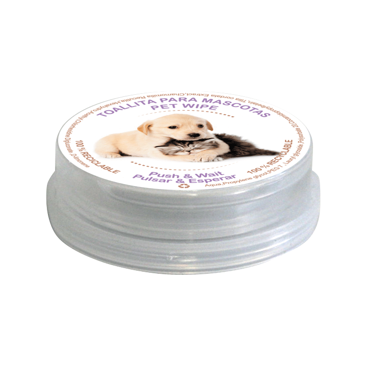 Lingette Humide Animaux PushClean | Hygiène Animale B2B