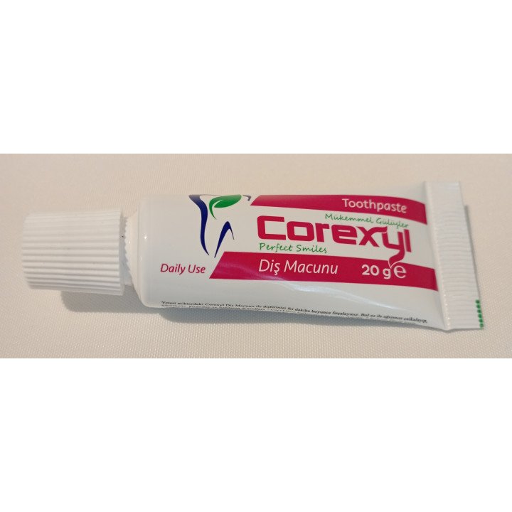 Dentifrice Tube 20 gr d'Articles d'Accueil, Poche, Voyage,