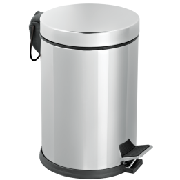 Dustbin inox pedal 8 liters