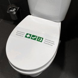 Faixa tira para desinfecção de vaso sanitário
