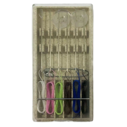 Kit da cucito in scatola di bioplastica da prodotti di cortesia