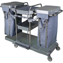 Chariot de nettoyage plateaux et sacs