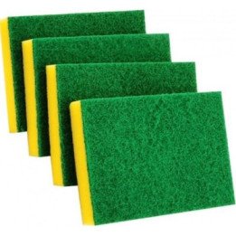 Estropajo de cocina de fibra resistente para kit limpieza en apartamentos