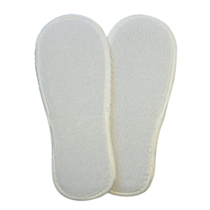 Ecological slippers with biodegradable soles for hotel rooms