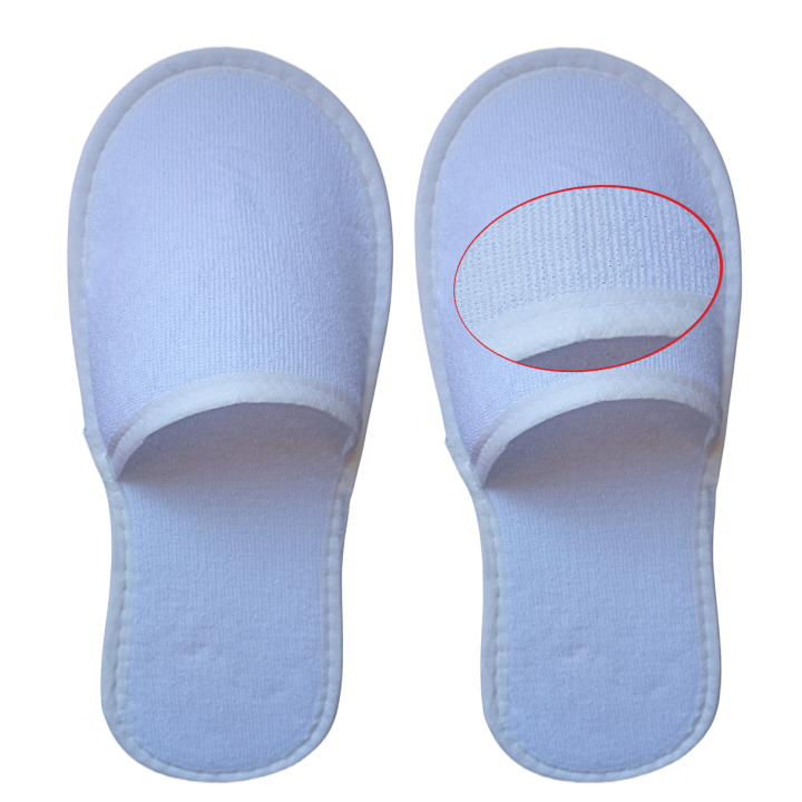 Chaussons jetables économiques en coton terry pour les chambres d'hôtel
