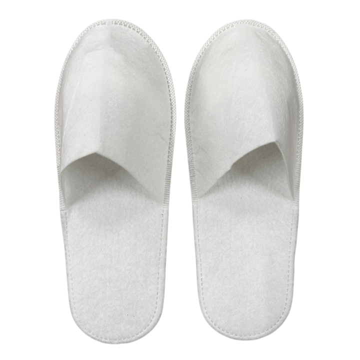 Chaussons hôtel, jetables, en feutre, antidérapantes, eco-friendly