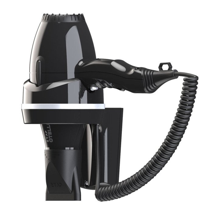 Hair dryer special for hotel bathroom with wall mounting