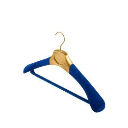 Hangers of chrome and sating for superior rooms and suites in luxury hotels