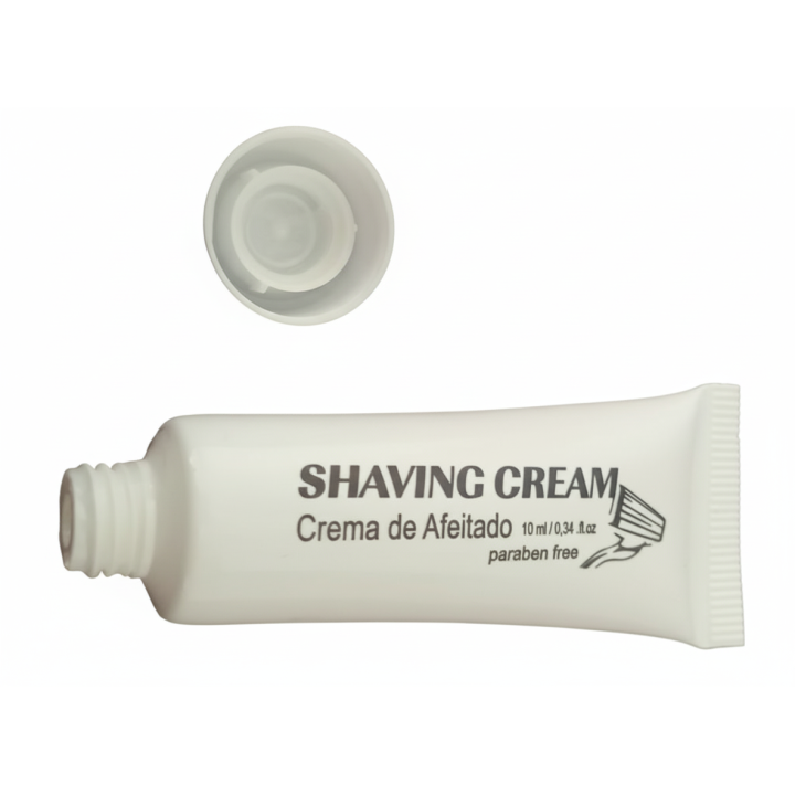 crema da barba 10 ml di cortesia dell'hotel