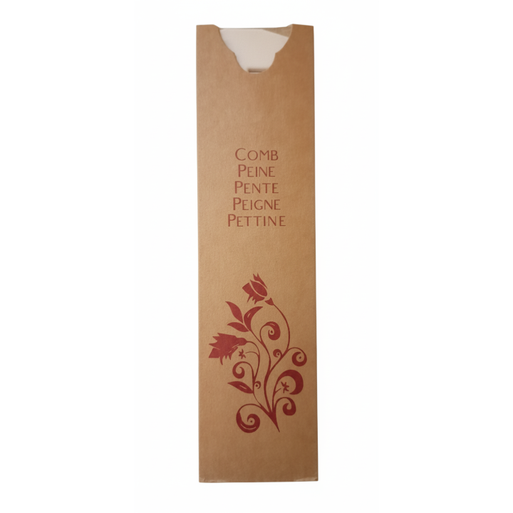 Comb in kraft box for hotel amenities