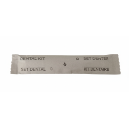 dental kit with bio degradable toothbrush