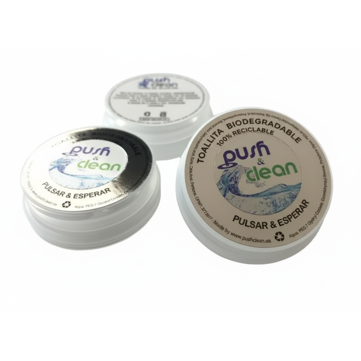 Lingette Comprimée PushClean Roch | Produits d Accueil