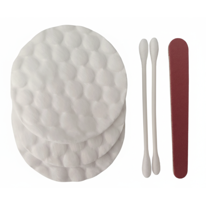 Set vanity femenino con bastoncillos oreja biodegradable compostable