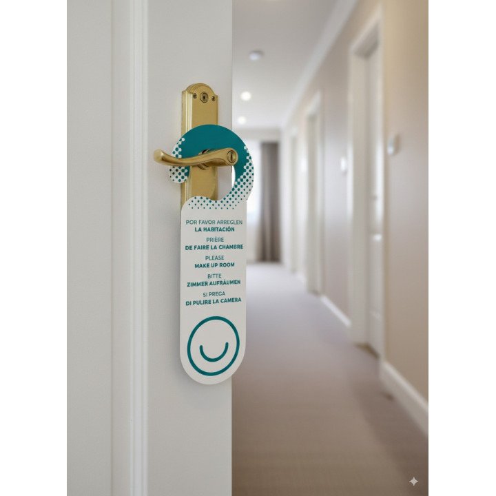 Panneau Ne Pas Déranger DND, pour la poignée de porte d'hôtel, fabriqué en PVC