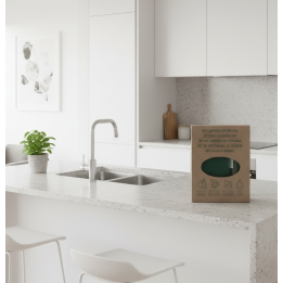 Kit de limpieza para cocina en cajita kraft | Amenities sostenibles
