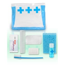 Kit di igiene per pazienti ospedalieri con beauty-case﻿