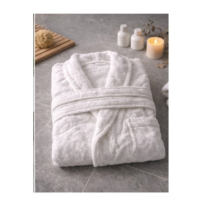 Peignoir en coton éponge brodé personnalisé SPA