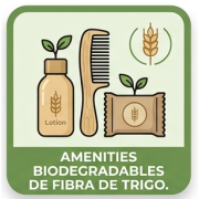 Produits d'accueil biodégradables en fibre de blé