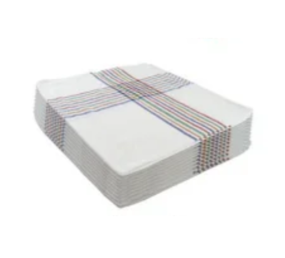 Striped twill cleaning cloth